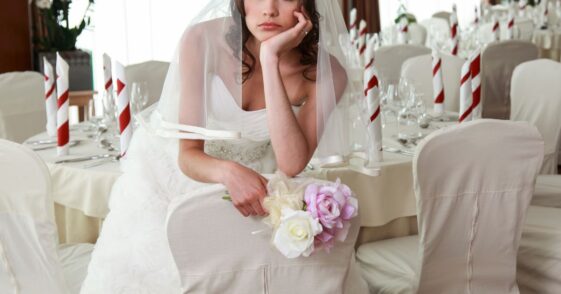 Sad bride