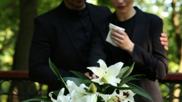 Couple mourning
