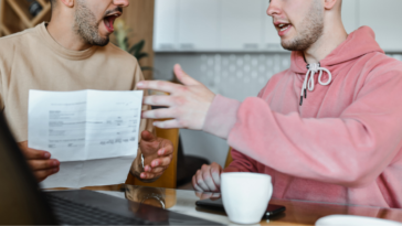 Two men arguing