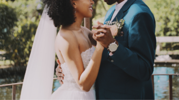 Bride and groom's first dance