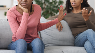 Two women arguing