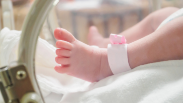 Newborn baby girl