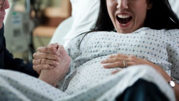 Woman in labor