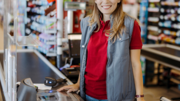 Female cashier