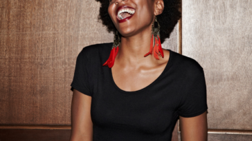 Woman laughing