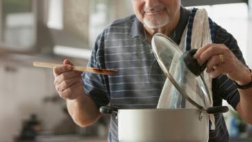 Guy cooking