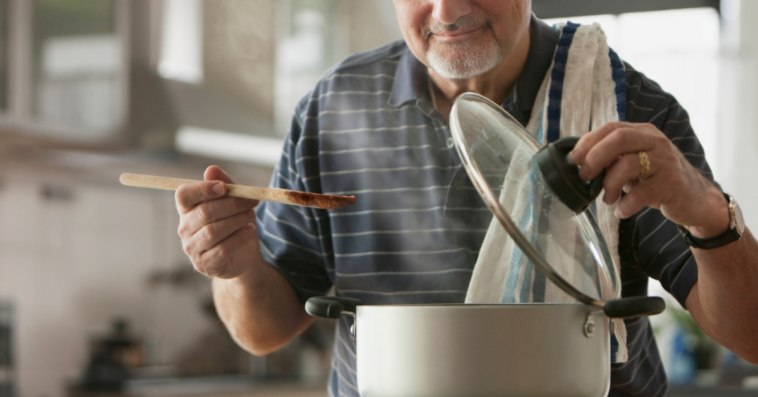 Guy cooking