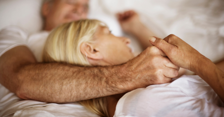Older couple in bed