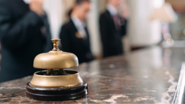 Hotel reception desk