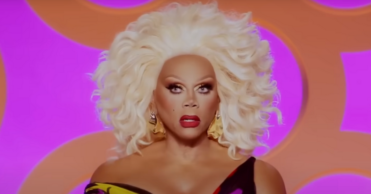 Rupaul in drag with blond wig