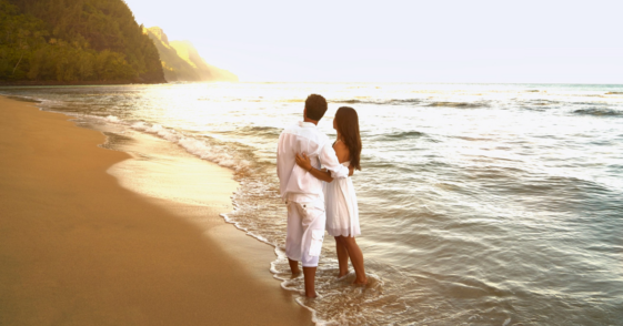 couple on beach