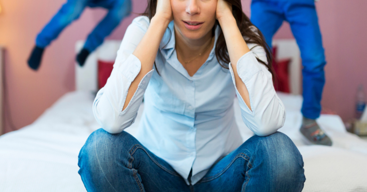 Stressed out mom