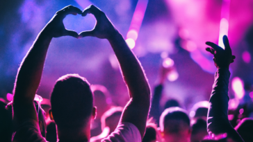 Guy at music festival