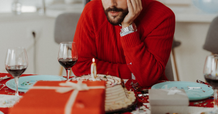 Man upset at his own birthday party