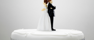 Angry bride and groom