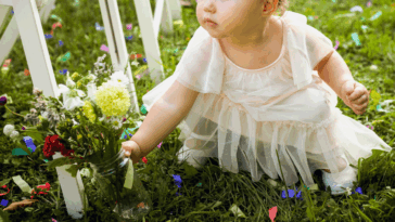 little girl at wedding