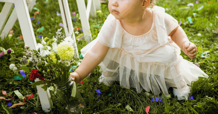 little girl at wedding