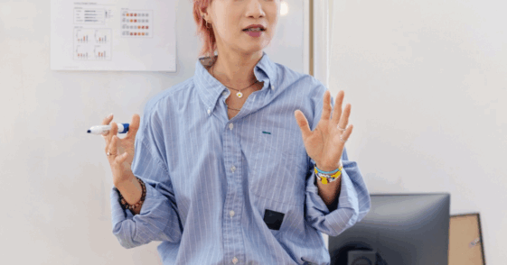 upset woman at work