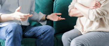 Couple arguing