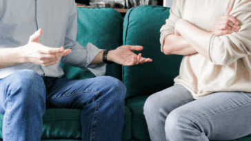 Couple arguing