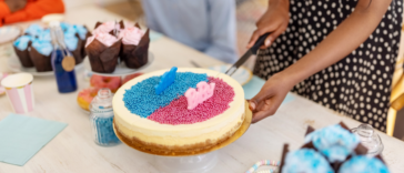 Gender reveal cake