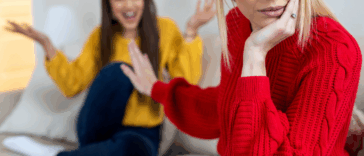 Two women arguing
