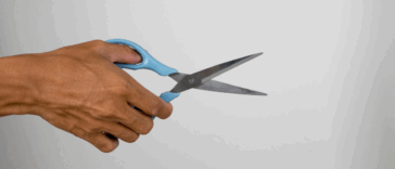 Person using scissors