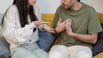 Couple arguing