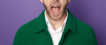 Angry man yelling