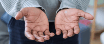 Man begging