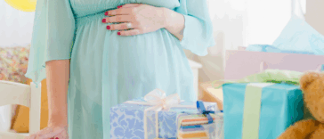 Pregnant woman at baby shower