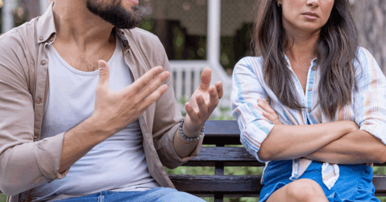 Man and woman arguing