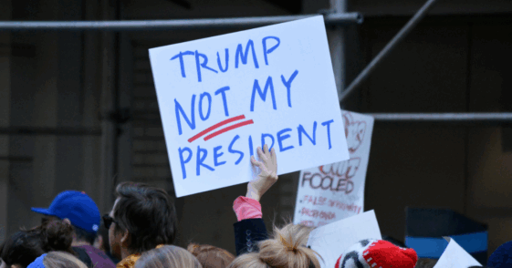 Anti-Trump sign