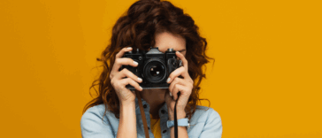 woman with camera