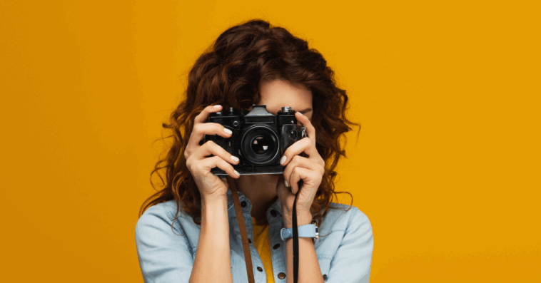 woman with camera