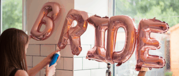 Woman preparing for a Bachelorette party