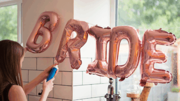 Woman preparing for a Bachelorette party