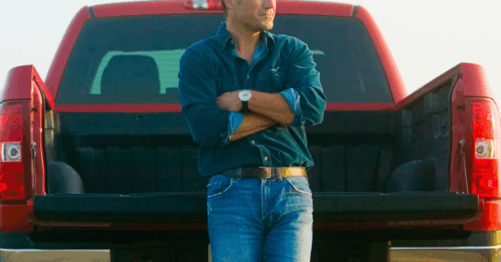 Man standing with truck