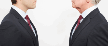 Two men arguing