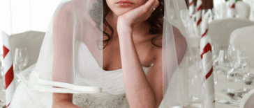 Unhappy bride