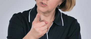 disapproving older woman