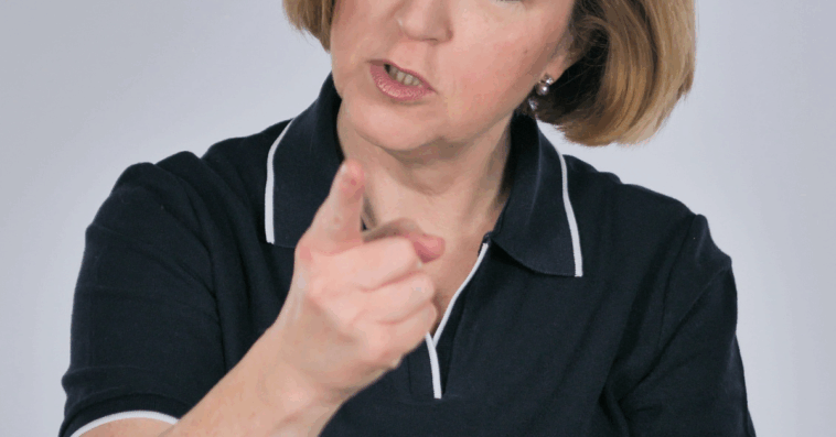 disapproving older woman