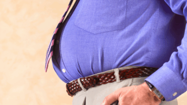 Guy showing his belly