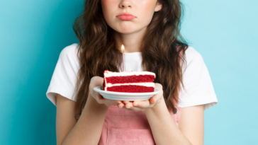 Woman sad on her birthday