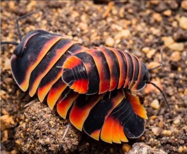 pair of ember bee isopods