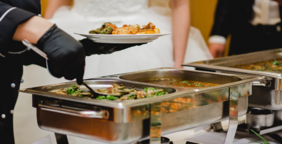 A buffet of hot plates.